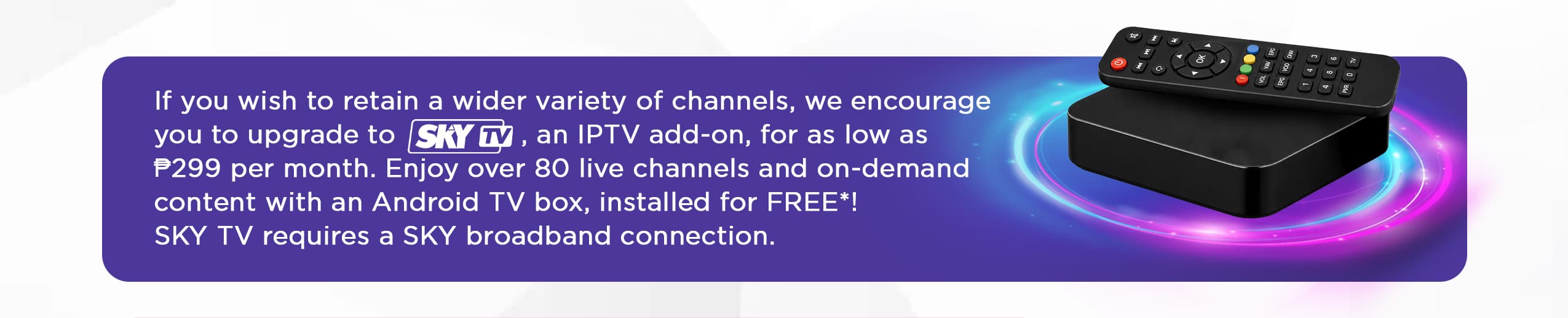 Sky TV Advisory